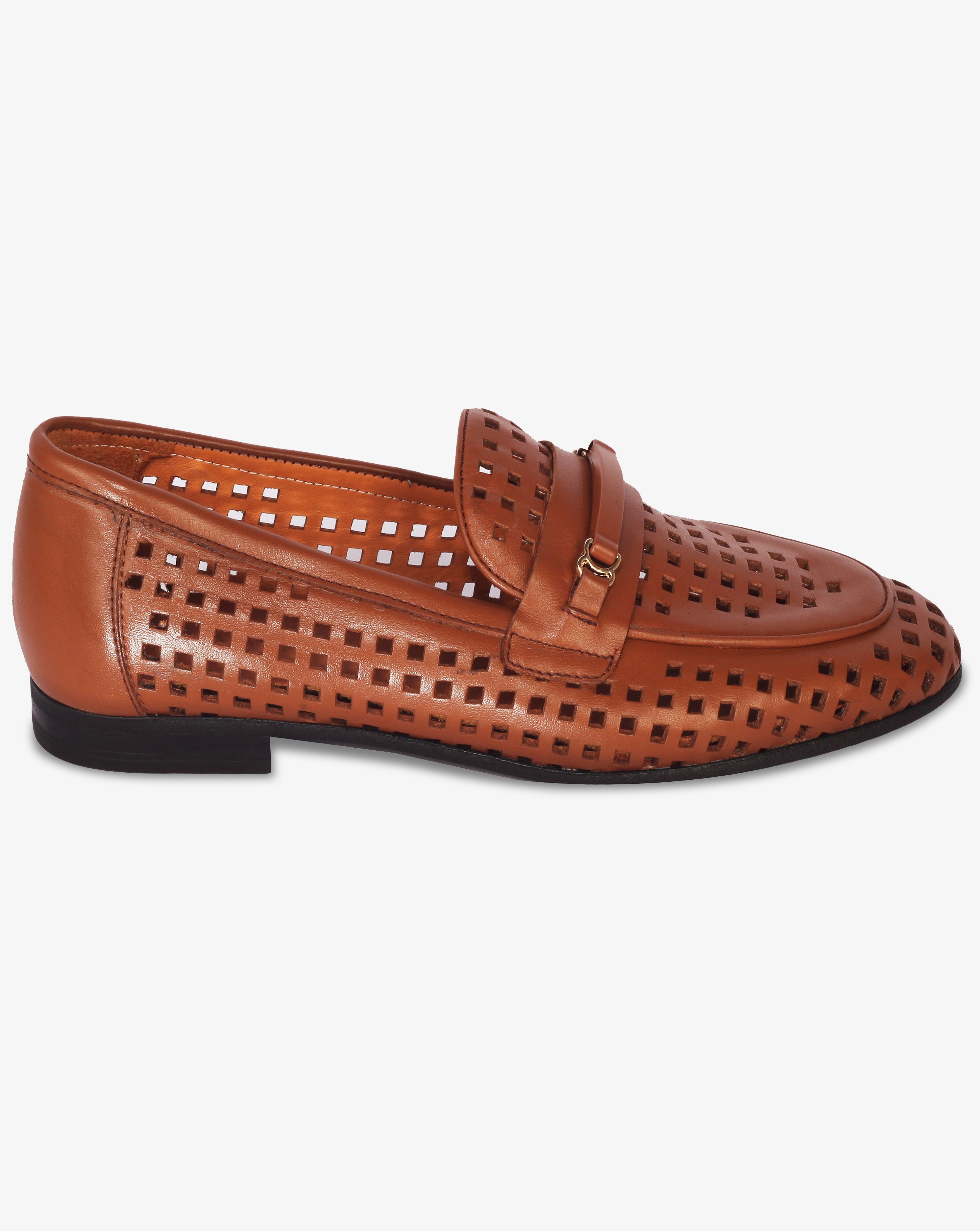 Lazer Kesim Taba Loafer