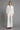 Cream Flare Tweed Trousers