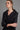 Black Cotton Sateen Blouse