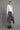 Draped-Collar Off-White Satin Poplin Blouse