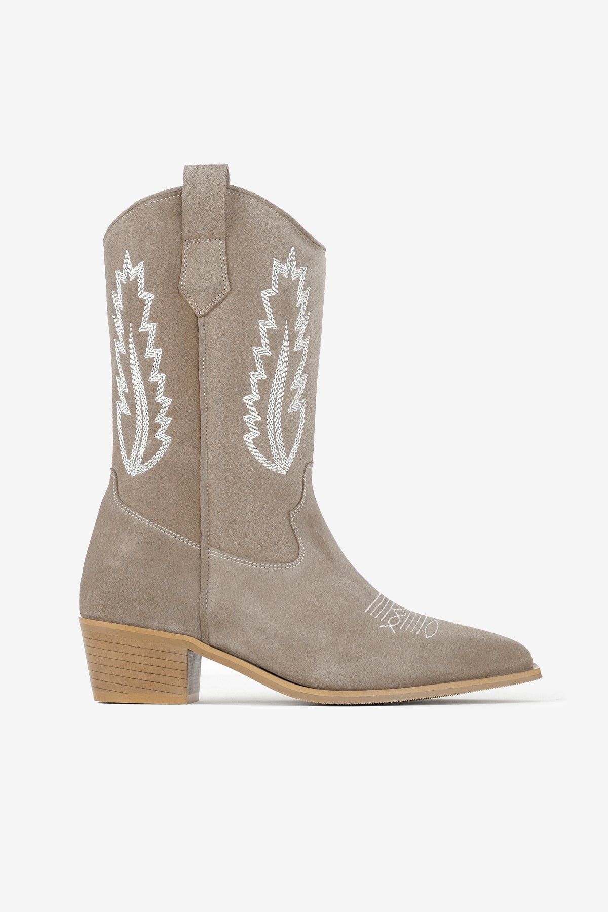 Mink Traditional Pointed Toe Cowgirl Boots