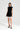 Black Tweed Dress with Pearl Details