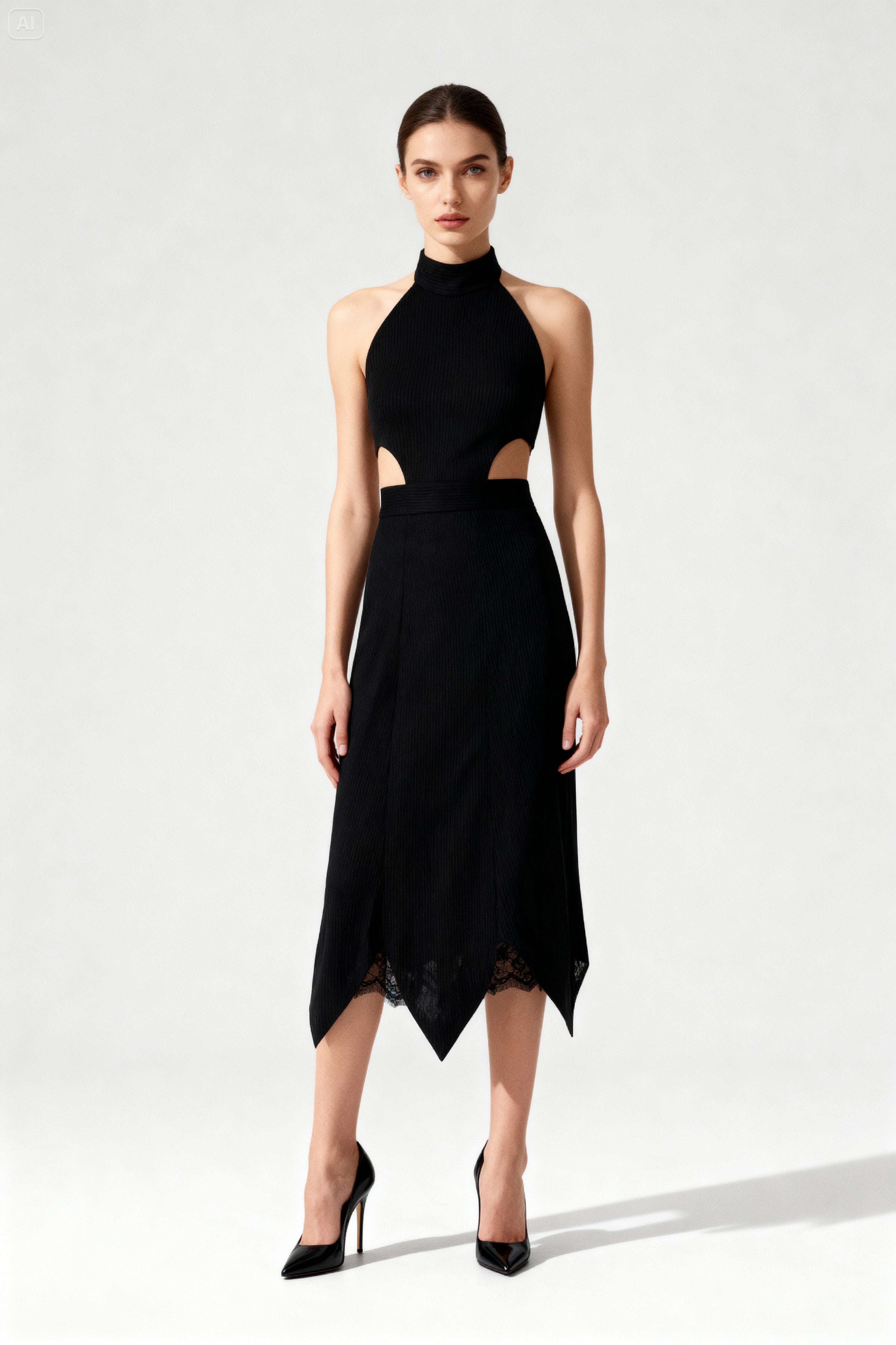 Black Knitted Dress