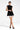 Black Tweed Dress with Pearl Details