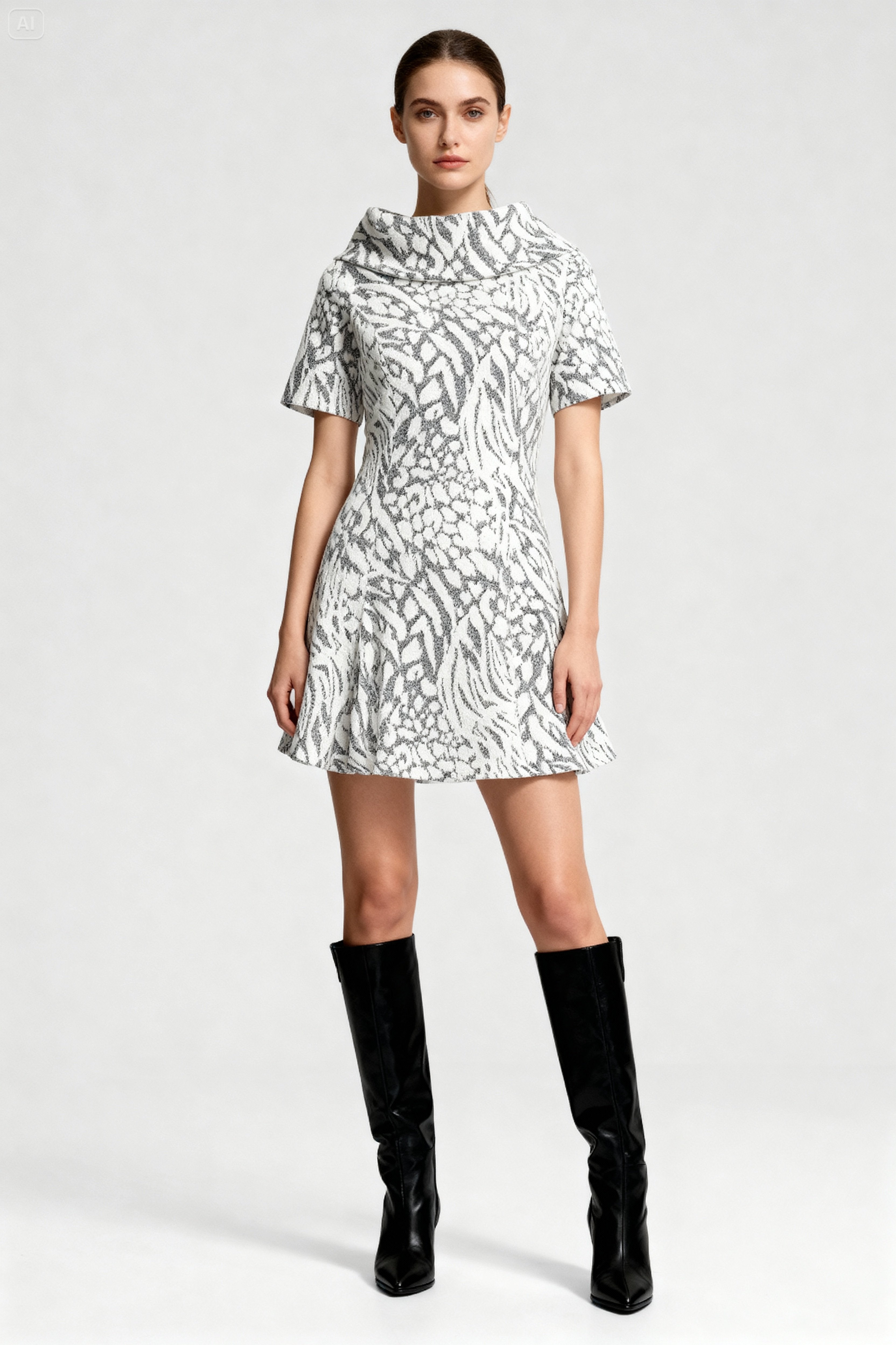 Zebra Patterned Dress