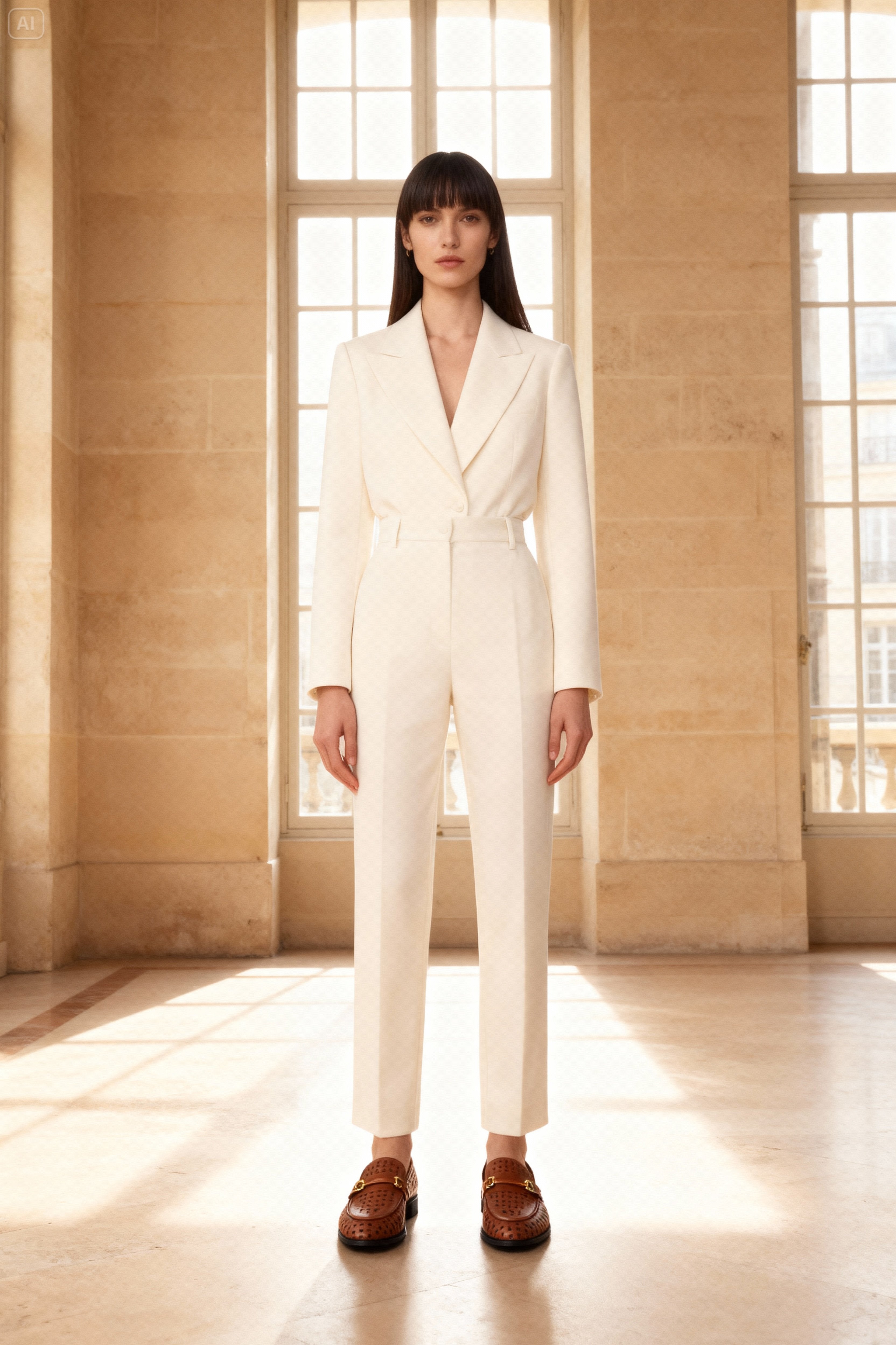 Lazer Kesim Taba Loafer